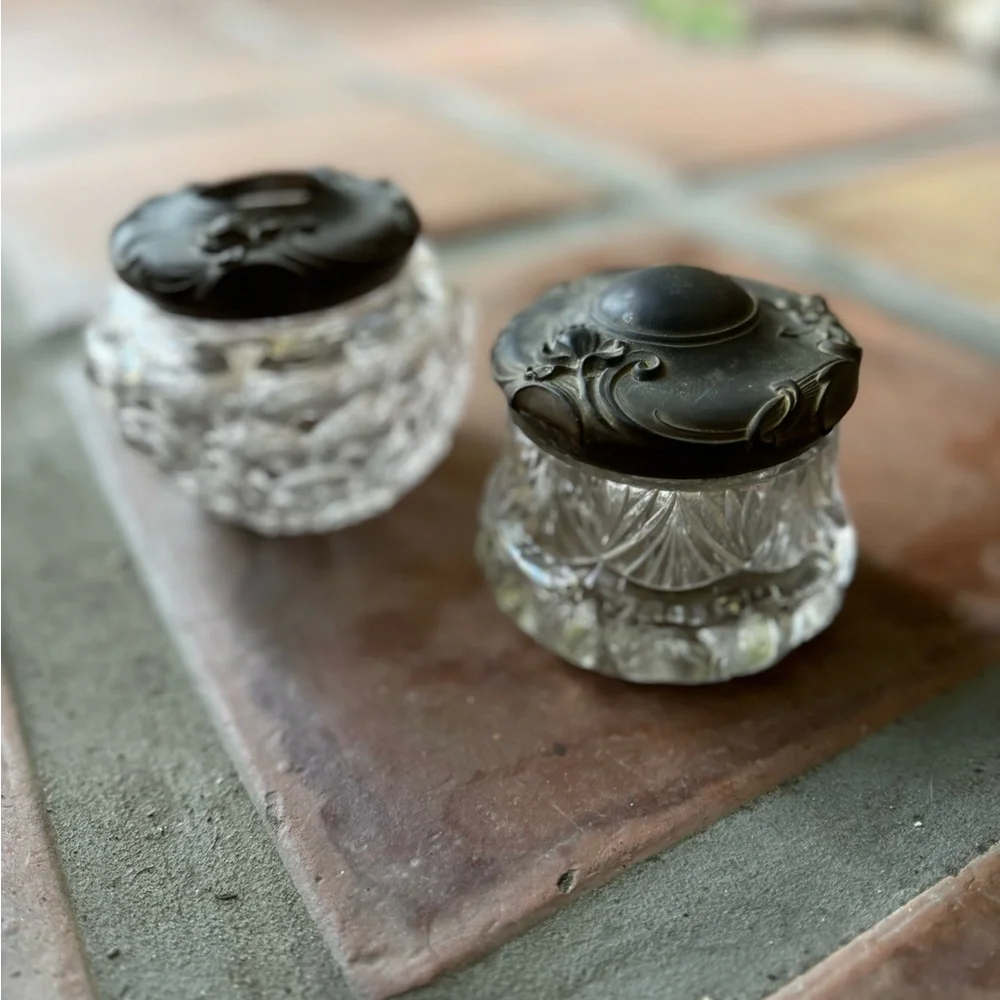 20th Century Art Nouveau Vanity Jars